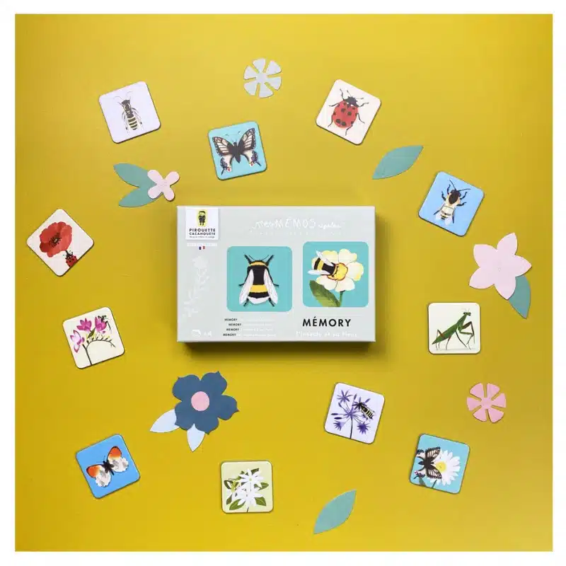 Jeu de mémoire – L’insecte et sa fleur – Pirouette Cacahouète - Image 2