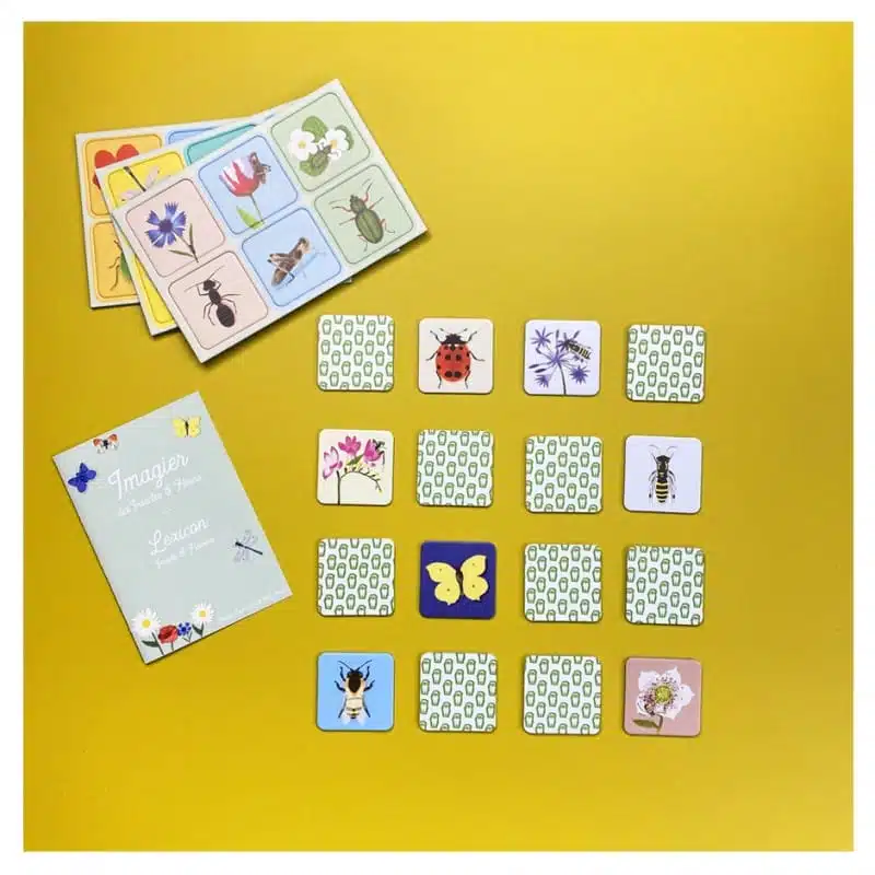 Jeu de mémoire – L’insecte et sa fleur – Pirouette Cacahouète - Image 3